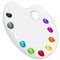 U.S. Art Supply; 9" x 13.8" Clear Oval Acrylic Painting Palette - Artists Transparent Plastic Mixing Paint Palette Tray - Non-Stick Surface for Acrylic and Oil Paint; Category:Artist Palettes; Image:2